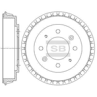 Sangsin SD2046 Rear brake drum SD2046