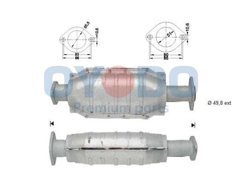 10N0136OYO Oyodo Catalytic Converter