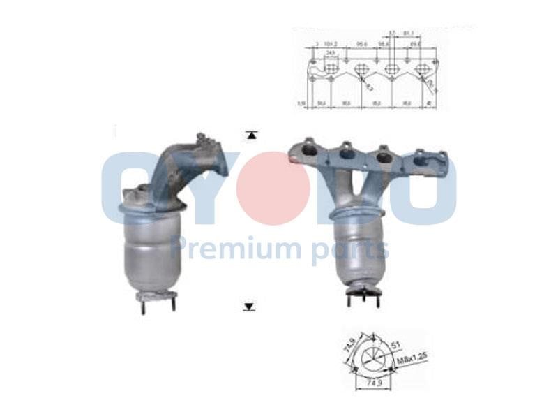 Catalyst exhaust Fiat Croma: 10N0054OYO Oyodo Catalytic Converter