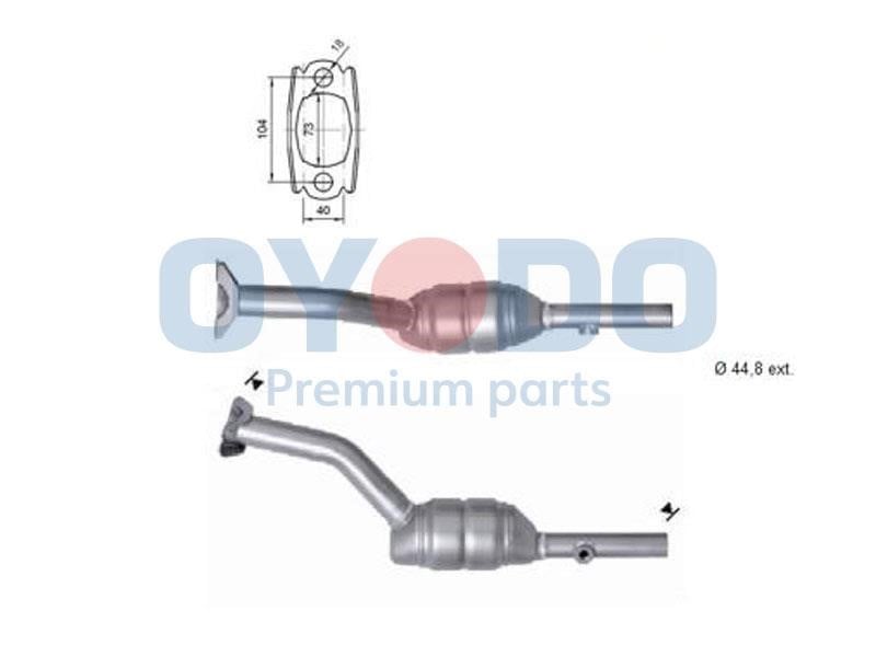 Cat converter Renault Clio: 10N0062OYO Oyodo Catalytic Converter