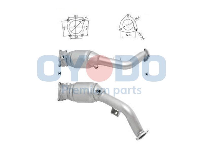 Catalytic exhaust system Audi A4: 10N0114OYO Oyodo Catalytic Converter