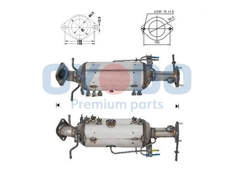 Diesel Particulate Filter Mazda: 20N0009OYO Oyodo Diesel particulate filter DPF