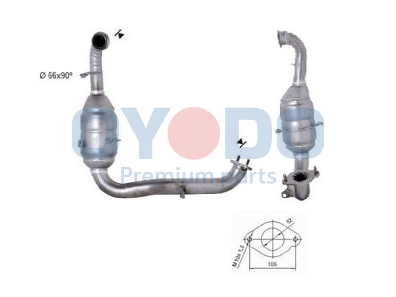 Catalyst exhaust Mazda 3: 20N0055OYO Oyodo Catalytic Converter