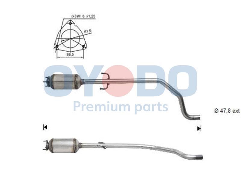 20N0096OYO Oyodo Diesel particulate filter DPF