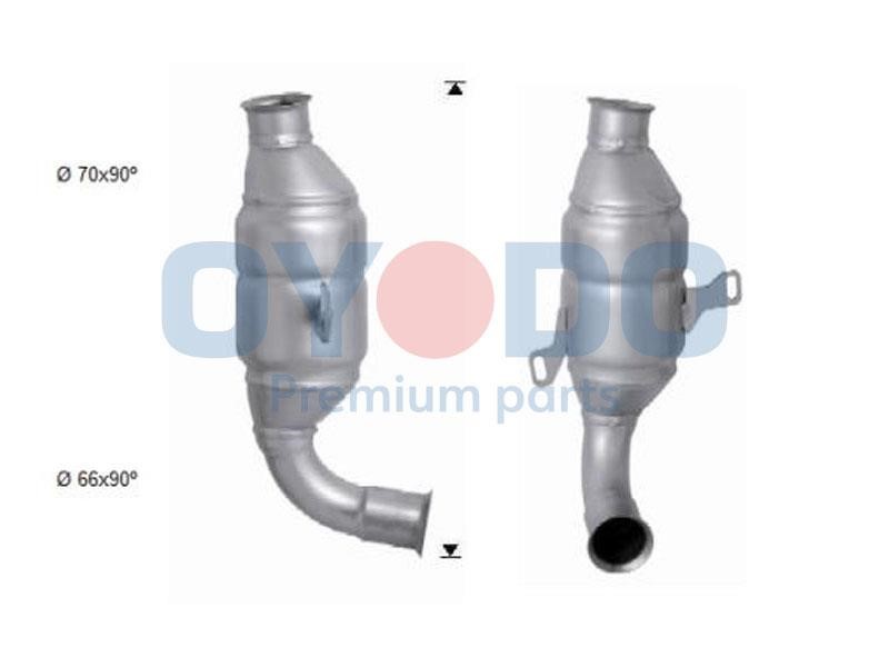 Catalyst exhaust Peugeot 206: 20N0062OYO Oyodo Catalytic Converter