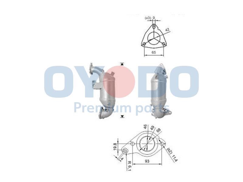 Catalyst exhaust Toyota Auris: 20N0121OYO Oyodo Catalytic Converter