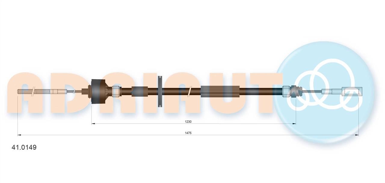 Adriauto 41.0149 Clutch cable 410149