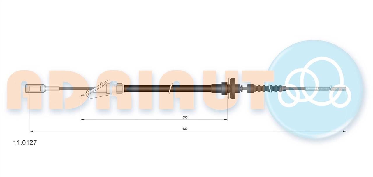 Adriauto 11.0127 Clutch cable 110127