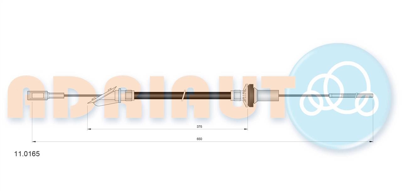 Adriauto 11.0165 Clutch cable 110165