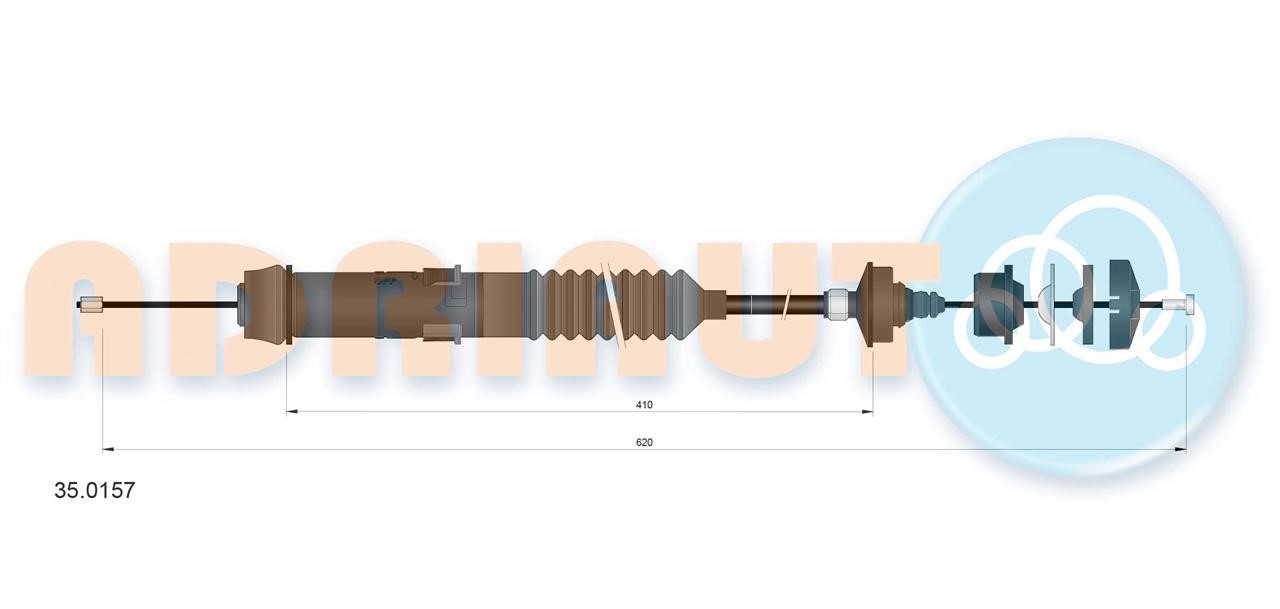 Adriauto 35.0157 Clutch cable 350157