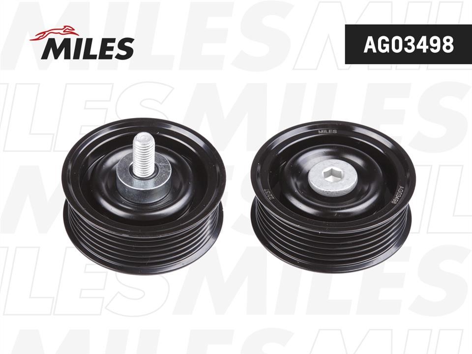 Miles AG03498 Deflection/guide pulley, v-ribbed belt AG03498