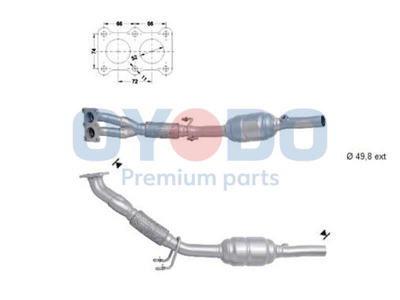 Cat converter Audi A3: 10N0004OYO Oyodo Catalytic Converter