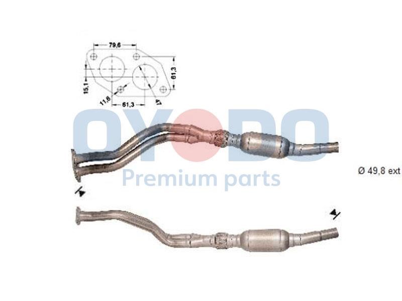 Cat converter Audi A4: 10N0066OYO Oyodo Catalytic Converter