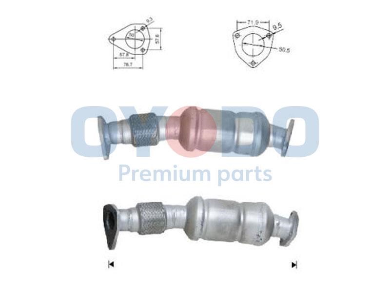 Catalyst exhaust Audi A4: 20N0015OYO Oyodo Catalytic Converter