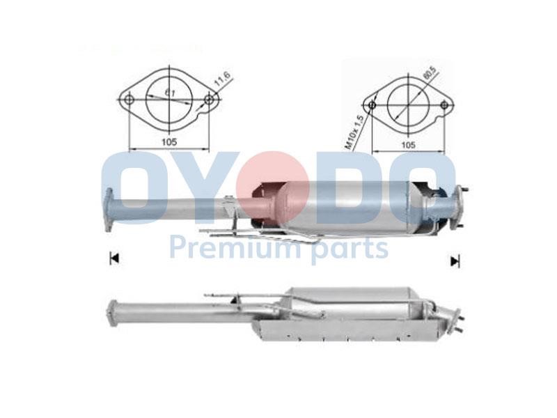 Oyodo 20N0018-OYO Soot/Particulate Filter, exhaust system 20N0018OYO