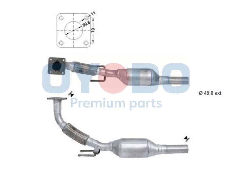 Oyodo 20N0056-OYO Catalytic Converter 20N0056OYO