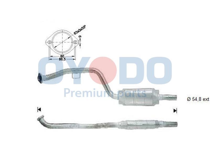 Cat converter Mercedes: 10N0072OYO Oyodo Catalytic Converter