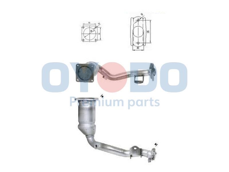 Cat converter Citroen C2: 10N0074OYO Oyodo Catalytic Converter