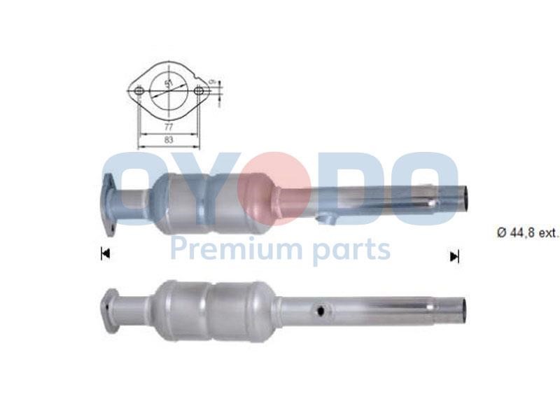 Cat converter Seat Altea: 10N0083OYO Oyodo Catalytic Converter