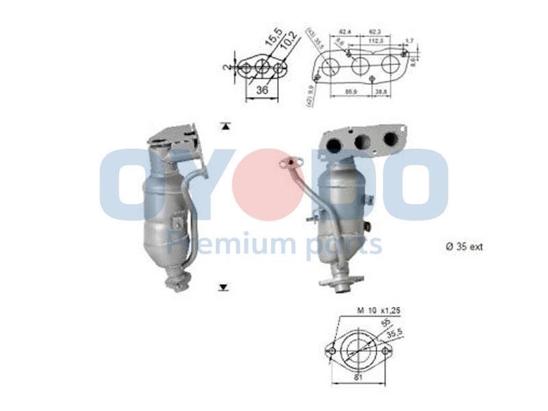 10N0086OYO Oyodo Catalytic Converter
