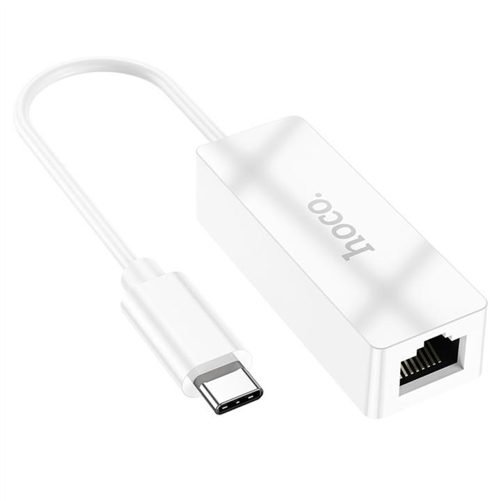 Hoco 6931474784124 Hoco UA22 Acquire Type-C ethernet adapter(100 Mbps) White 6931474784124