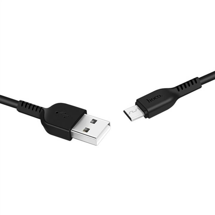 Hoco 6957531068822 Hoco X20 USB to Micro 2.4A, 1m, PVC, TPE connectors, Black 6957531068822