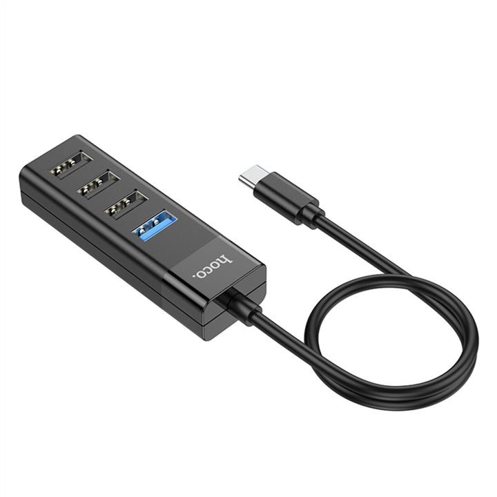 Hoco Hoco HB25 Easy mix 4-in-1 converter(Type-C to USB3.0+USB2.0*3) Black – price