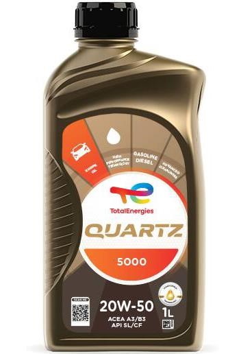 Total 166048 Engine oil TOTAL QUARTZ 5000 20W-50, 1L 166048