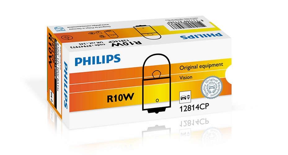 Philips 12814CP Glow bulb R10W 12V 10W 12814CP