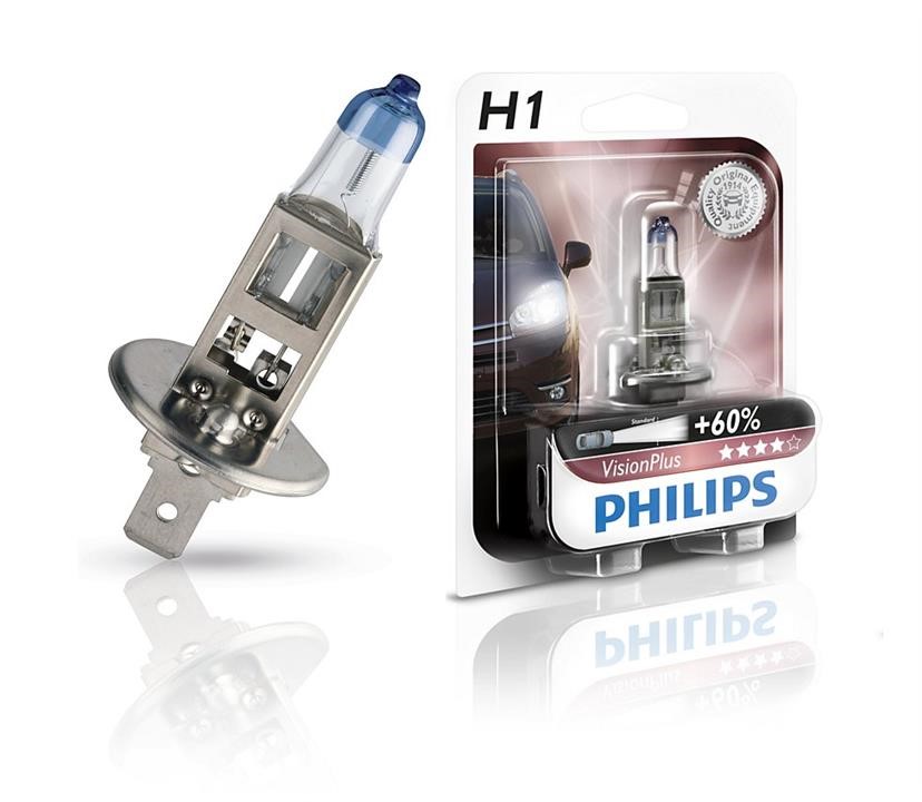 Philips 12258VPB1 Halogen lamp Philips Visionplus +60% 12V H1 55W +60% 12258VPB1