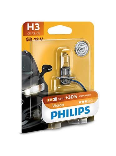 Philips 12336PRB1 Halogen lamp Philips Vision +30% 12V H3 55W +30% 12336PRB1