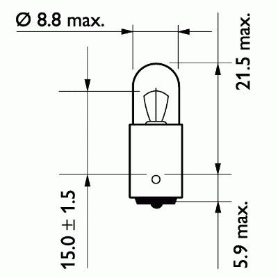 Philips 13929CP Glow bulb T4W 24V 4W 13929CP