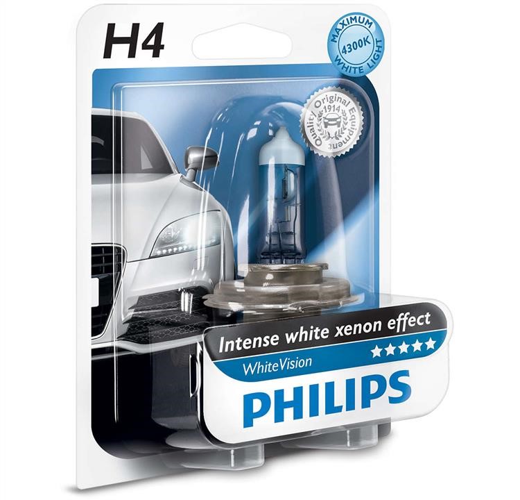Philips 12342WHVB1 Halogen lamp Philips Whitevision 12V H4 60/55W 12342WHVB1
