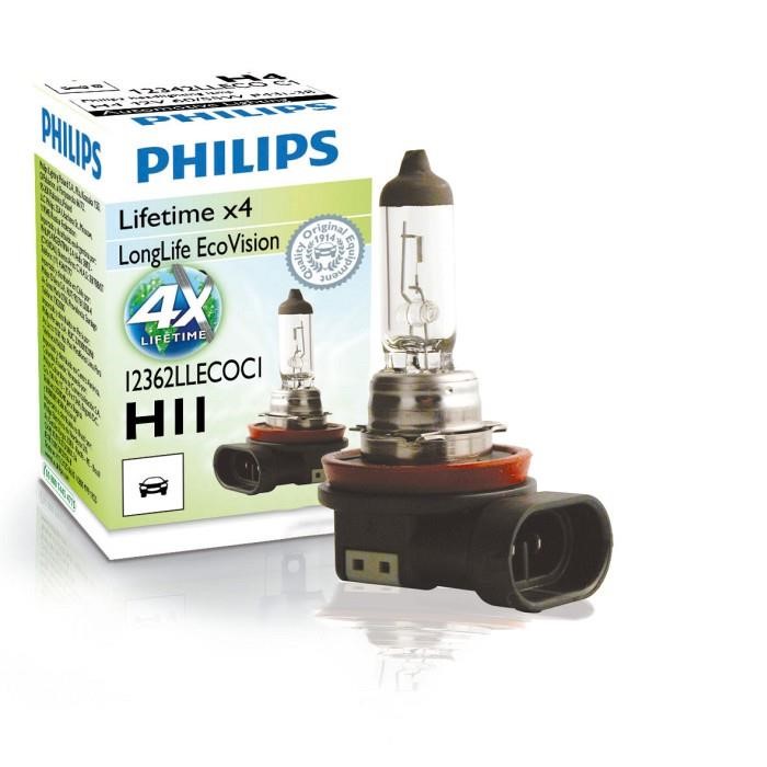 Philips 12362LLECOC1 Halogen lamp Philips Longlife Ecovision 12V H11 55W 12362LLECOC1
