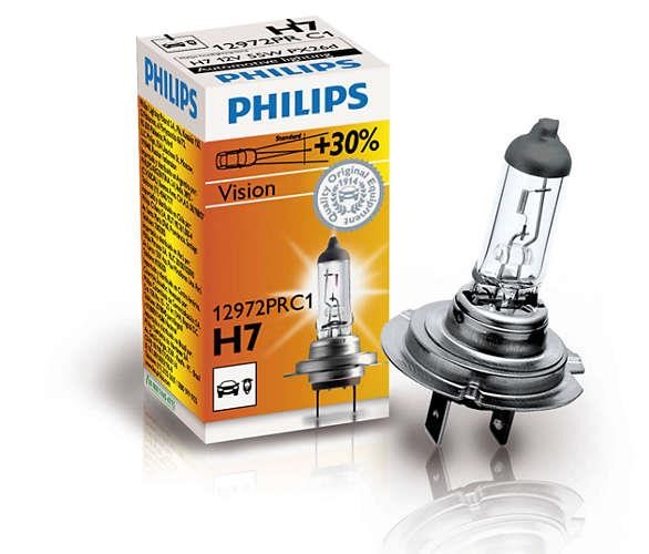 Philips 12972PRC1 Halogen lamp Philips Vision +30% 12V H7 55W +30% 12972PRC1