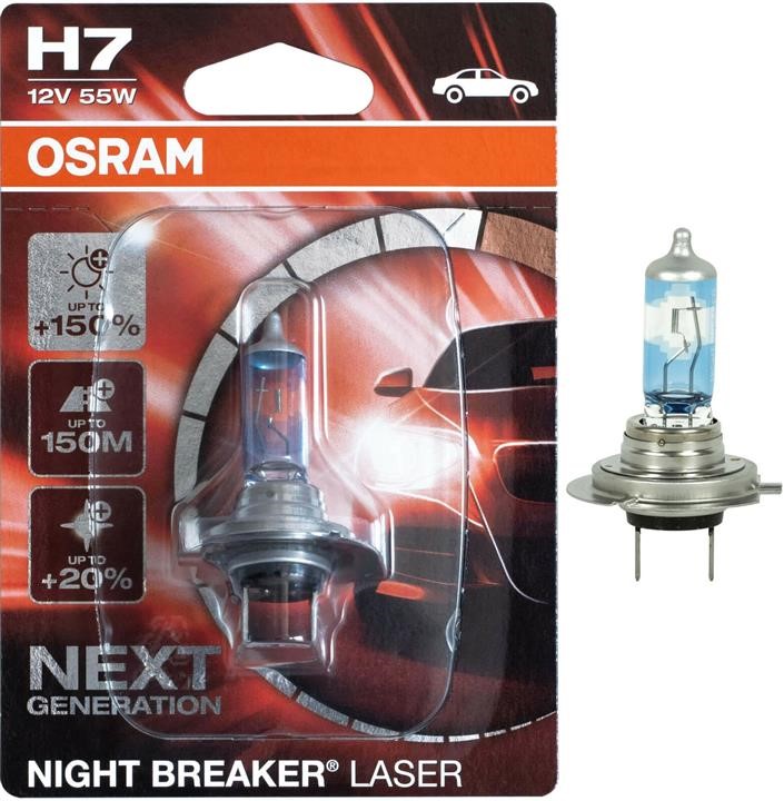 Osram 64210NL-01B Halogen lamp Osram Night Breaker Laser +150% 12V H7 55W +150% 64210NL01B
