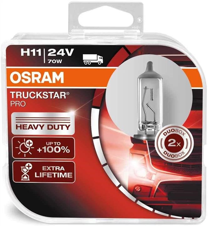 Osram 64216TSP-HCB Halogen lamp Osram Truckstar Pro +100% 24V H11 70W +100% 64216TSPHCB