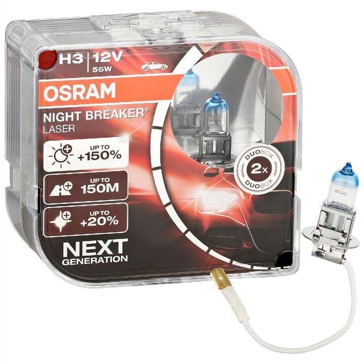 Osram 64151NL-HCB Halogen lamp Osram Night Breaker Laser +150% 12V H3 55W +150% 64151NLHCB
