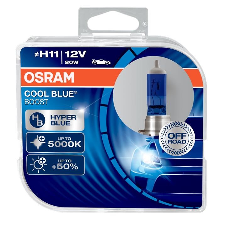 Osram 62211CBB-HCB Halogen lamp Osram Cool Blue Boost 12V H11 75W 62211CBBHCB