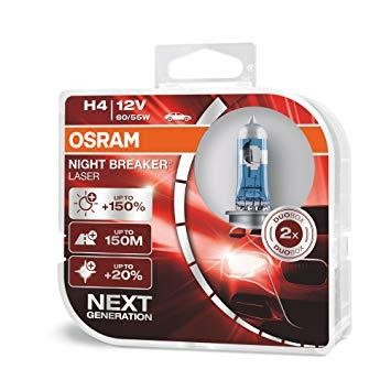Osram 64193NL-HCB Halogen lamp Osram Night Breaker Laser +150% 12V H4 60/55W +150% 64193NLHCB