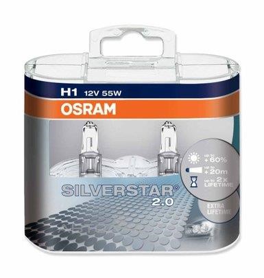 Osram 64150SV2-HCB Halogen lamp Osram Silverstar +60% 12V H1 55W +60% 64150SV2HCB