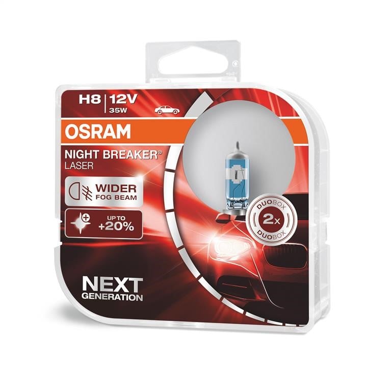 Osram 64212NL-HCB Halogen lamp Osram Night Breaker Laser +150% 12V H8 35W +150% 64212NLHCB