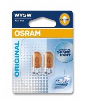Osram 2827-BLI2 Glow bulb yellow WY5W 12V 5W 2827BLI2