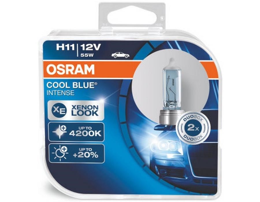 Osram 64211CBI-HCB Halogen lamp Osram Cool Blue Intense +20% 12V H11 55W +20% 64211CBIHCB