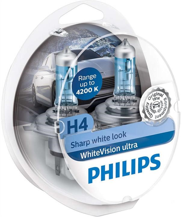 Philips 12342WVUSM Halogen lamp Philips Whitevision Ultra 12V H4 60/55W 12342WVUSM