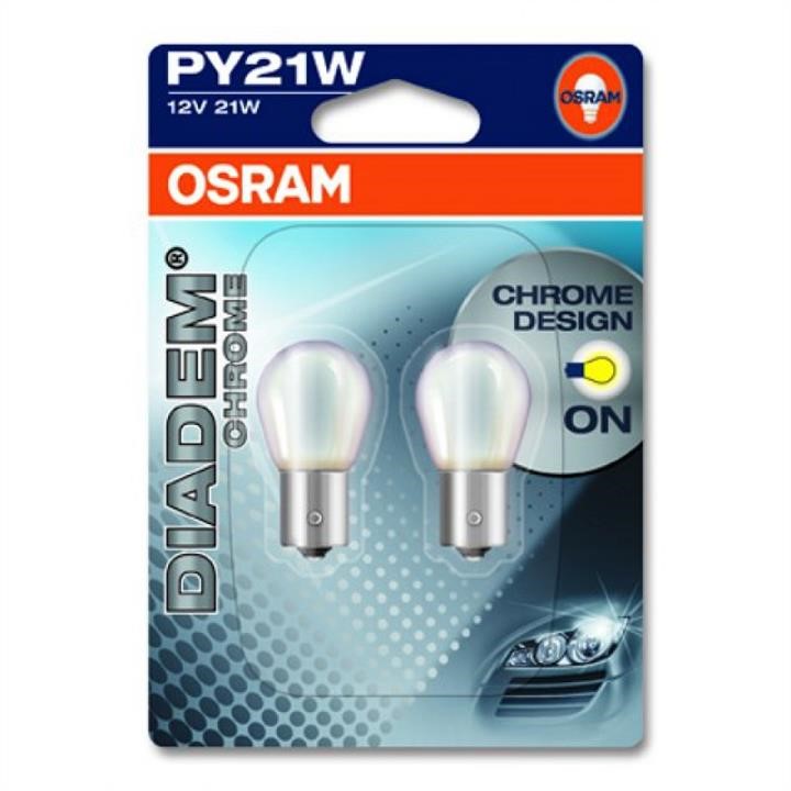 Osram 7507-DC-BLI2 Glow bulb yellow PY21W 12V 21W 7507DCBLI2