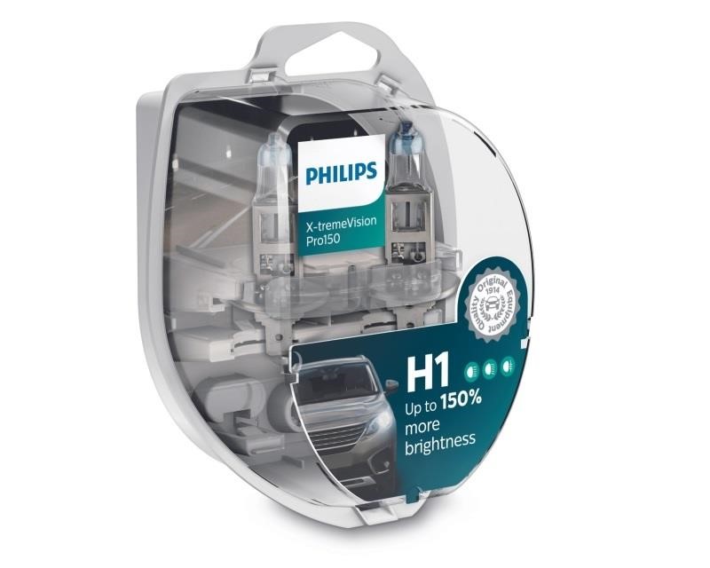 Philips 12258XVPS2 Halogen lamp Philips X-Tremevision +150% 12V H1 55W +150% 12258XVPS2