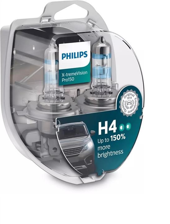Philips 12342XVPS2 Halogen lamp Philips X-Tremevision +150% 12V H4 60/55W +150% 12342XVPS2