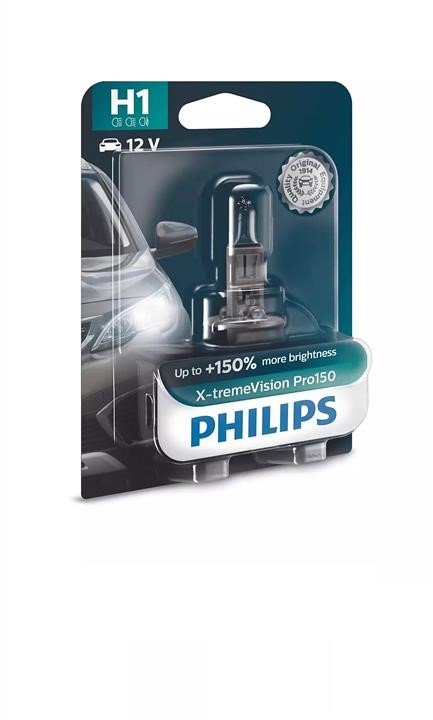 Philips 12258XVPB1 Halogen lamp Philips X-Tremevision +150% 12V H1 55W +150% 12258XVPB1