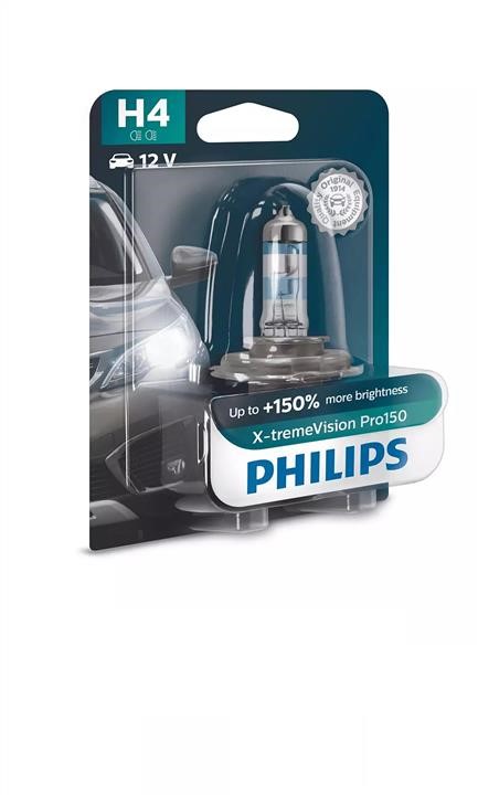 Philips 12342XVPB1 Halogen lamp Philips X-Tremevision +150% 12V H4 60/55W +150% 12342XVPB1